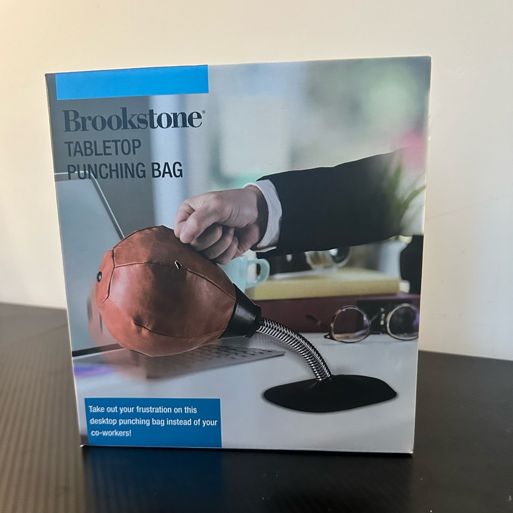 Brookstone Tabletop Punching Bag